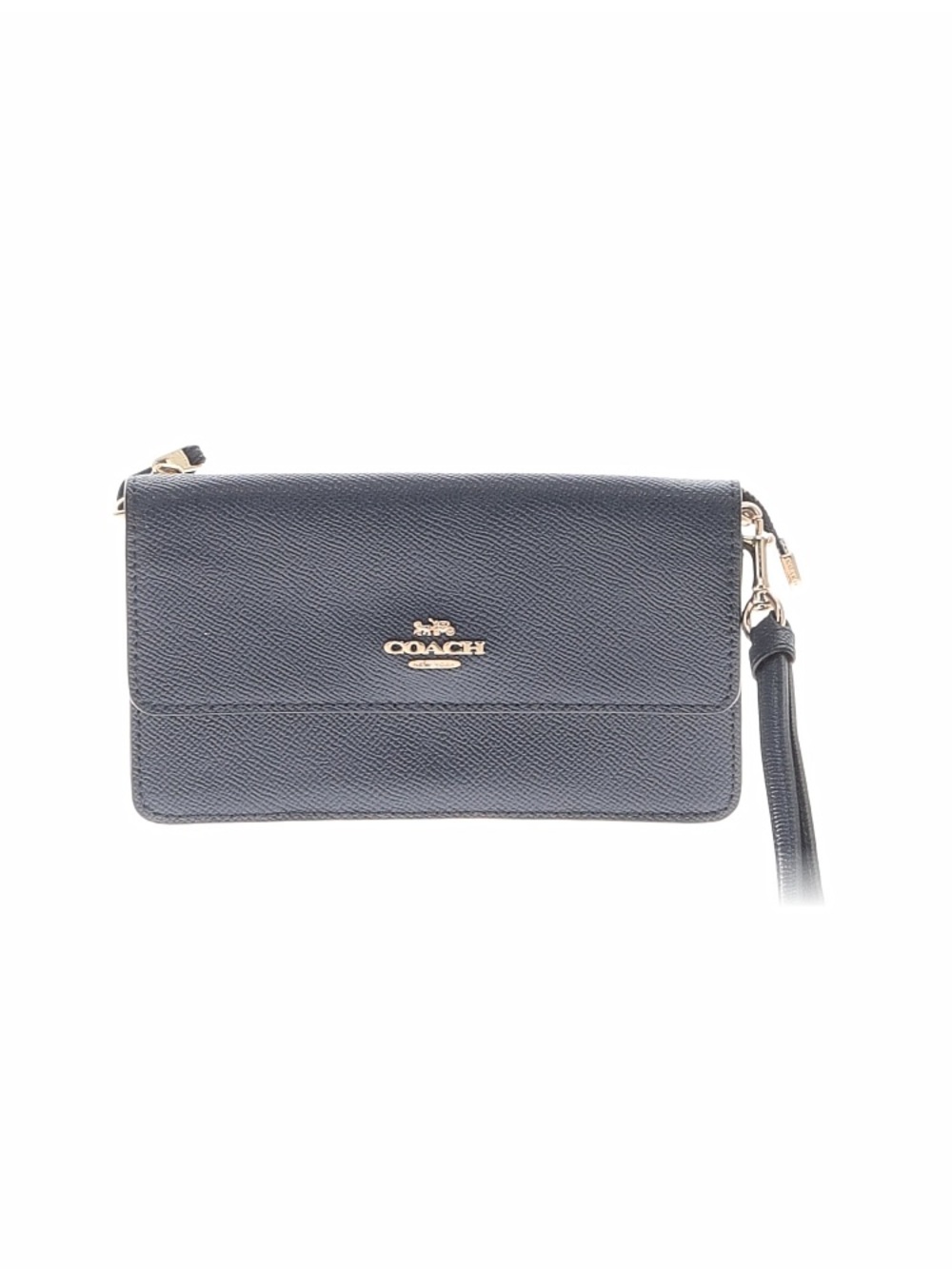 Coach Leather Foldover Clutch/Wristlet EUC